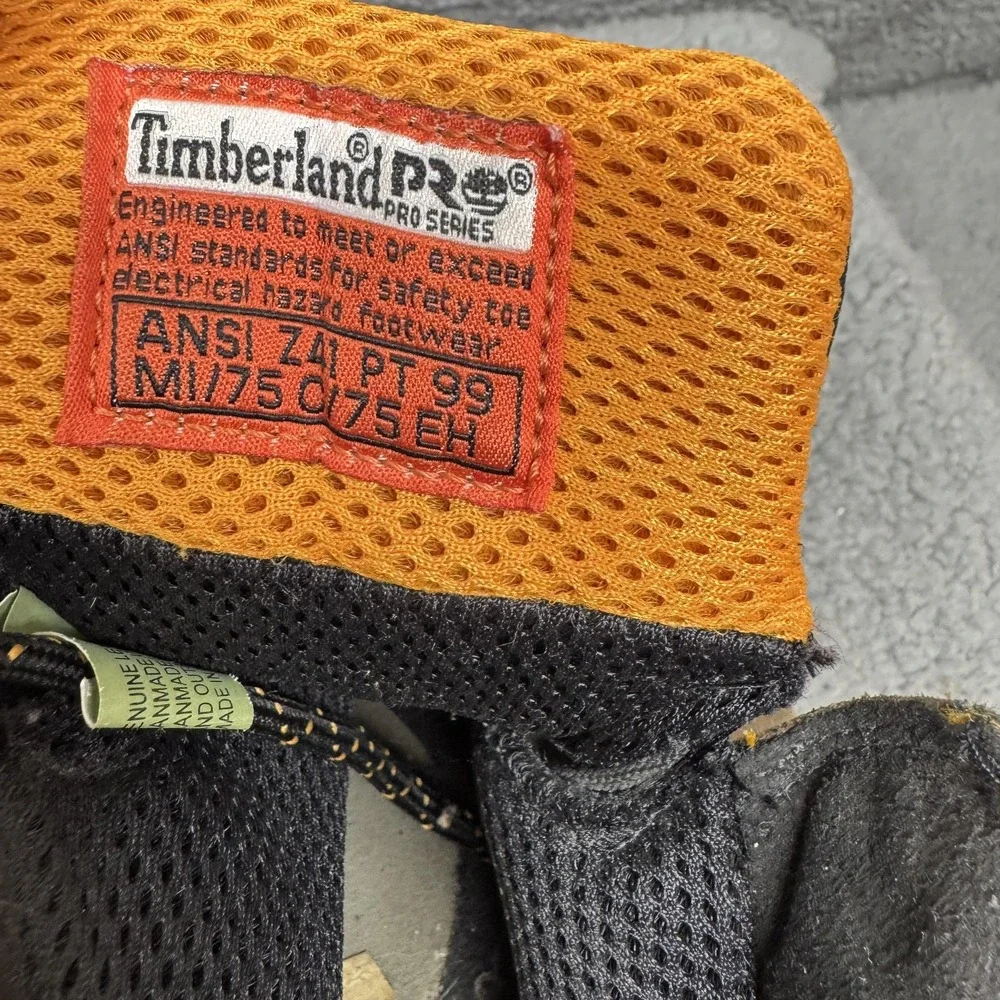 Timberland PRO TiTAN Boots Mens Size 8.5 Brown Nubuck Safety Toe Work Boots